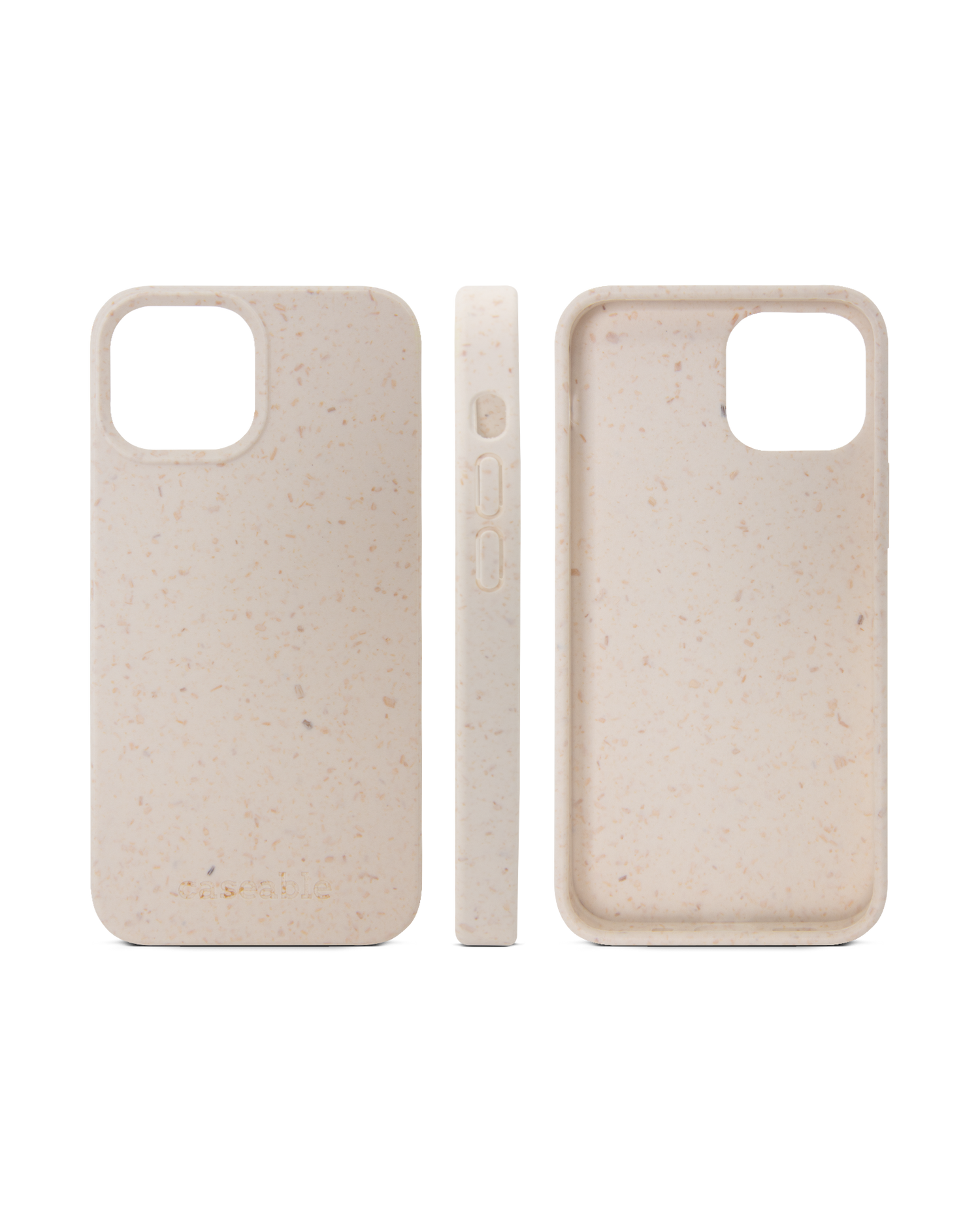 White Eco-Friendly Phone Case for Apple iPhone 12 mini: Side Views