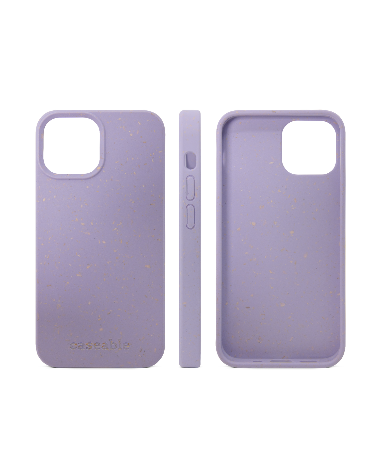 Purple Eco-Friendly Phone Case for Apple iPhone 13: Side Views