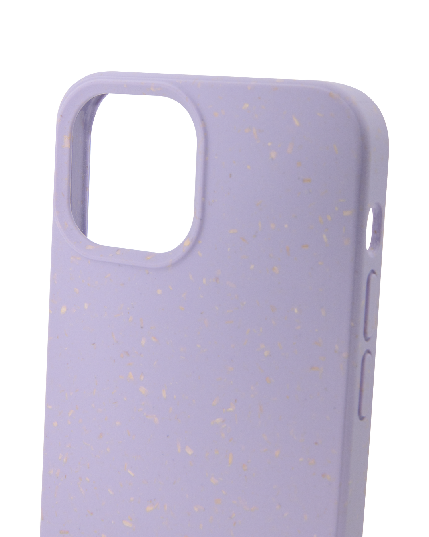 Purple Eco-Friendly Phone Case for Apple iPhone 13: Details outside