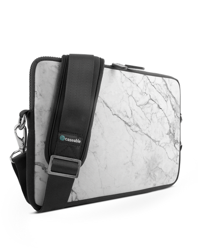 White Marble Premium Laptop Bag 13 inch