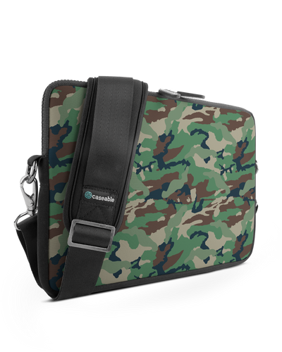 Green and Brown Camo Premium Laptop Bag 13 inch