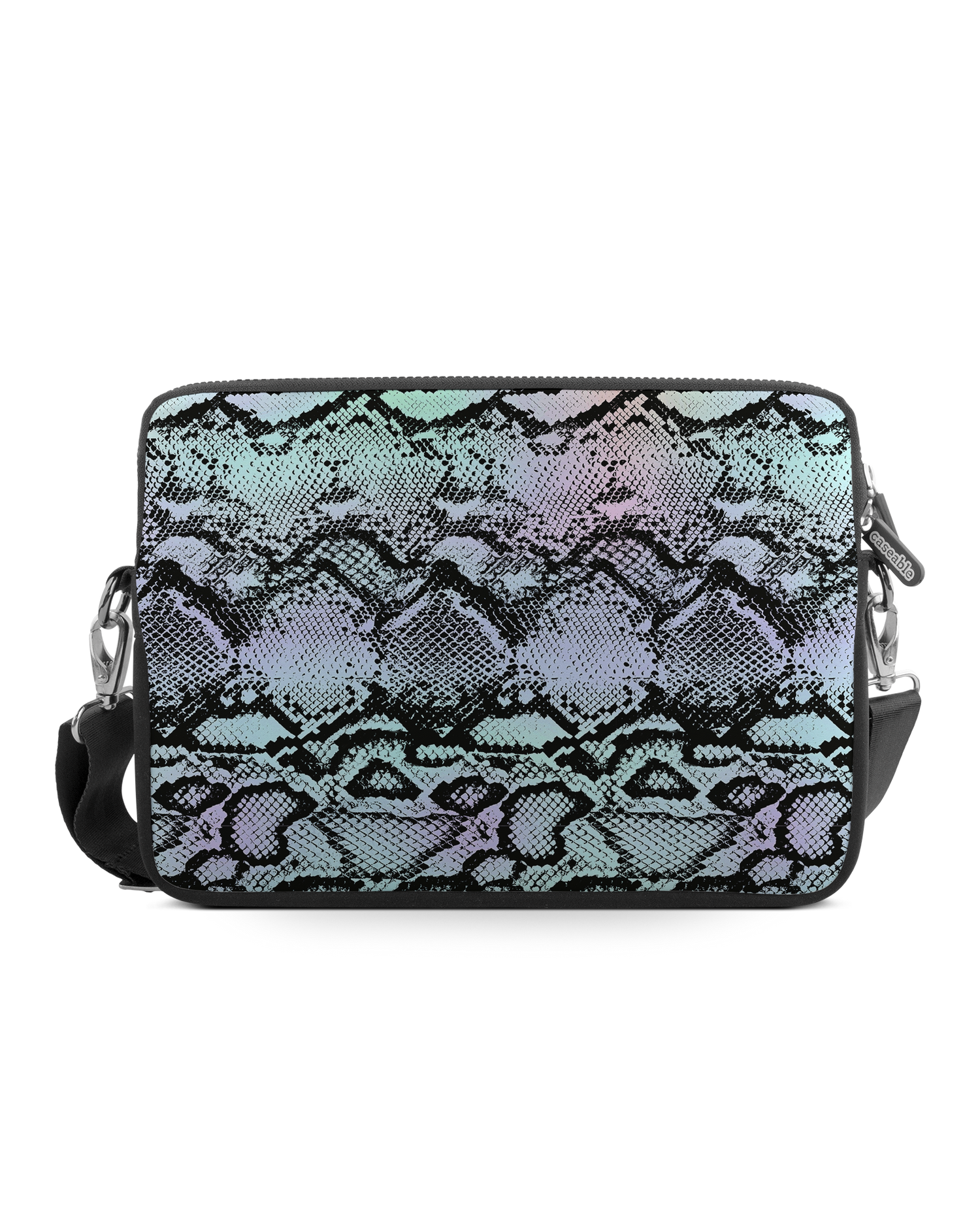 Groovy Snakeskin Premium Laptop Bag 13 inch: Front View