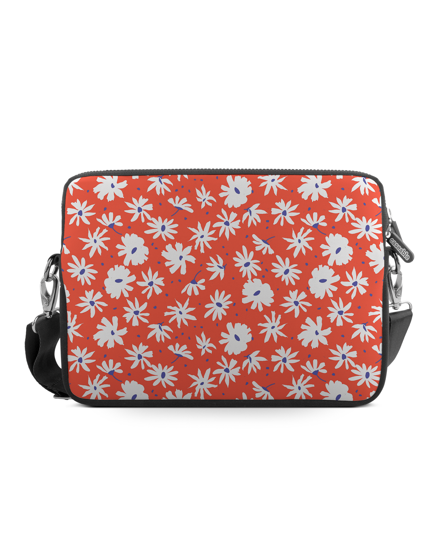 Retro Daisy Premium Laptop Bag 13 inch: Front View