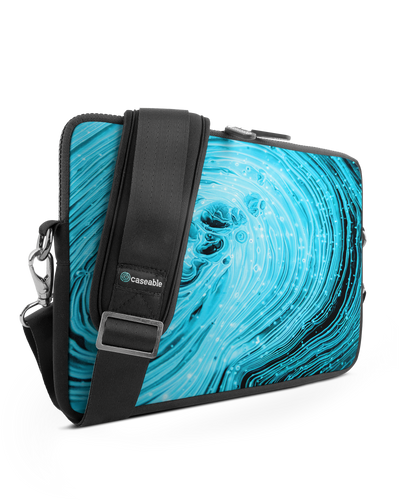 Turquoise Ripples Premium Laptop Bag 13 inch