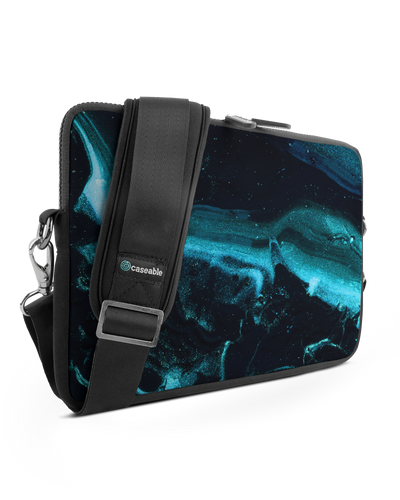 Deep Turquoise Sparkle Premium Laptop Bag 13 inch