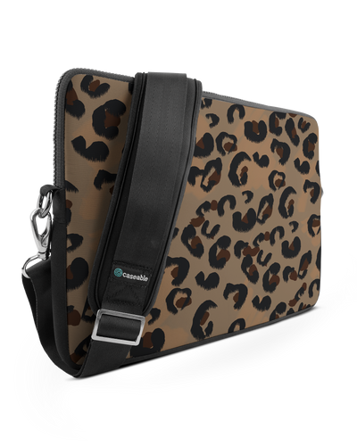 Leopard Repeat Premium Laptop Bag 15 inch