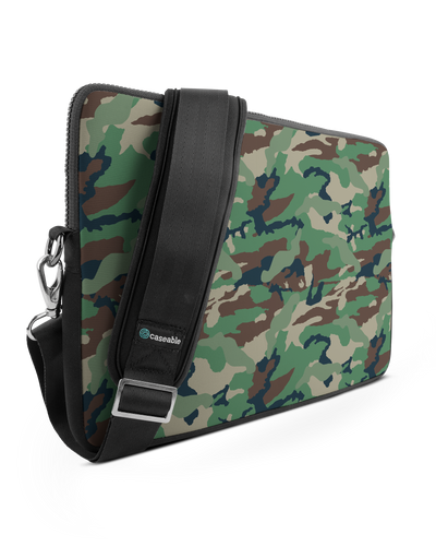 Green and Brown Camo Premium Laptop Bag 15 inch