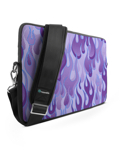 Purple Flames Premium Laptop Bag 15 inch