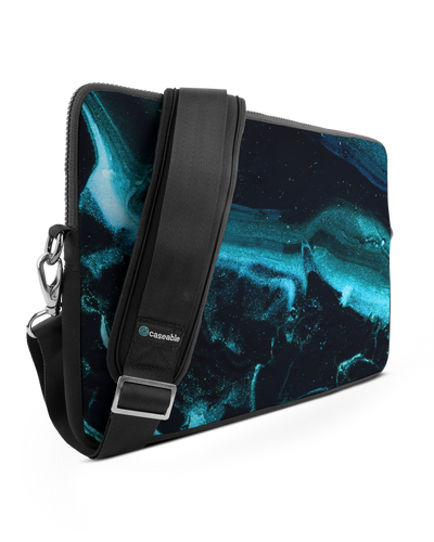 Deep Turquoise Sparkle Premium Laptop Bag 15 inch