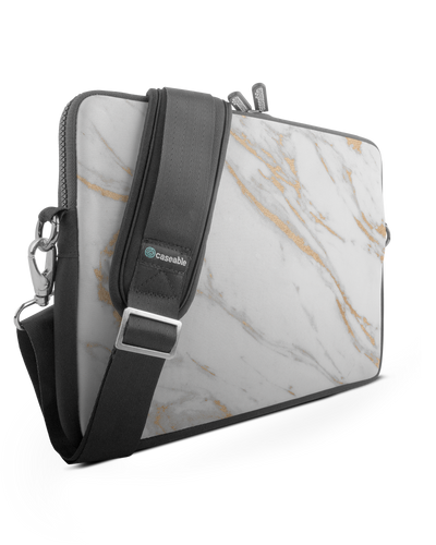 Gold Marble Elegance Premium Laptop Bag 13-14 inch