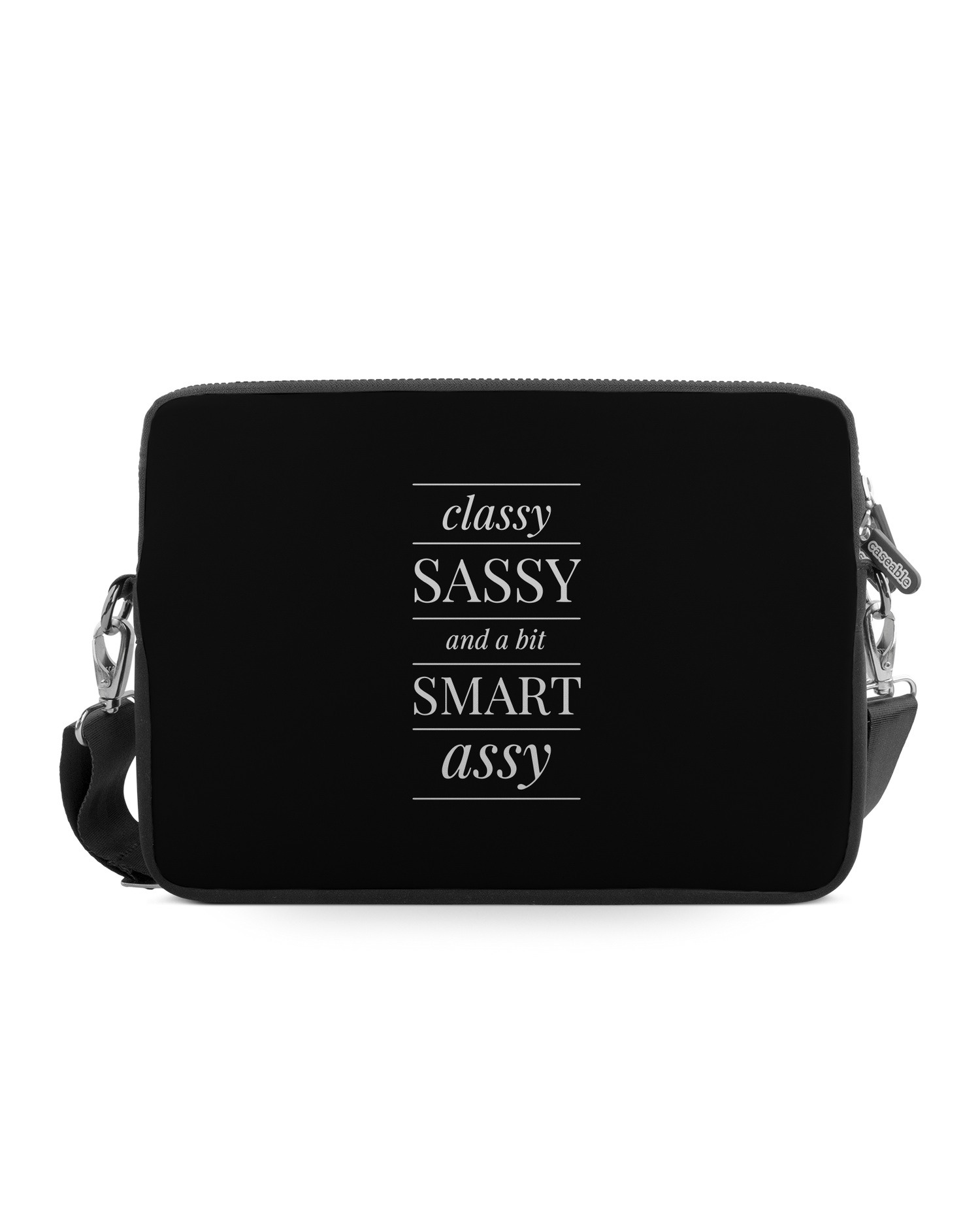 Classy Sassy Premium Laptop Bag 13-14 inch: Front View