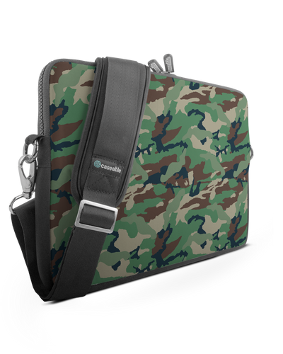 Green and Brown Camo Premium Laptop Bag 13-14 inch