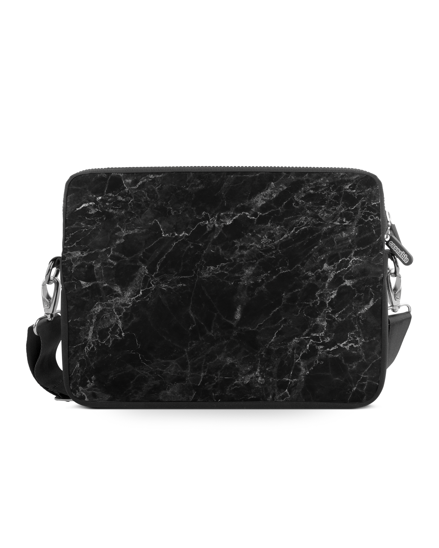 Midnight Marble Premium Laptop Bag 17 inch: Front View