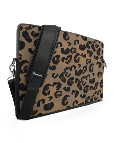 Leopard Repeat Premium Laptop Bag 17 inch
