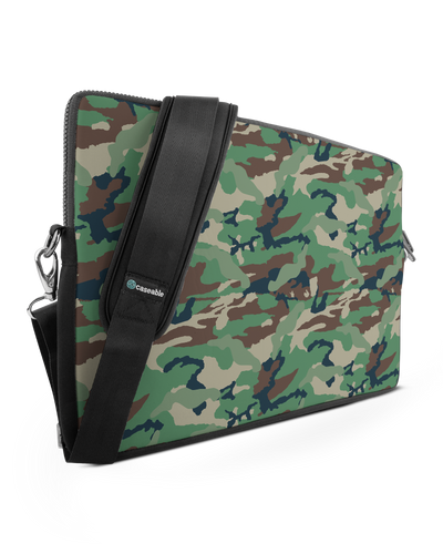 Green and Brown Camo Premium Laptop Bag 17 inch