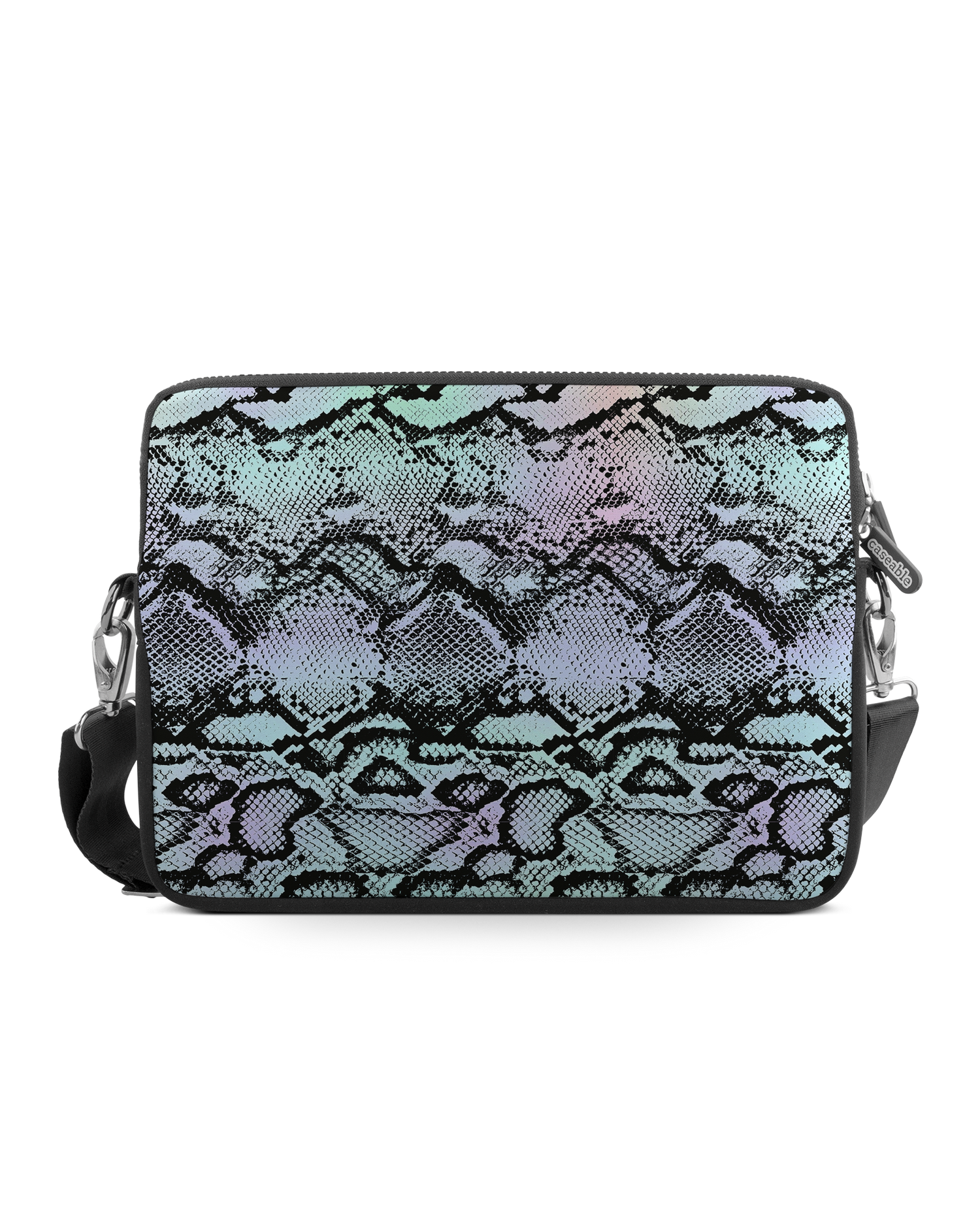 Groovy Snakeskin Premium Laptop Bag 17 inch: Front View