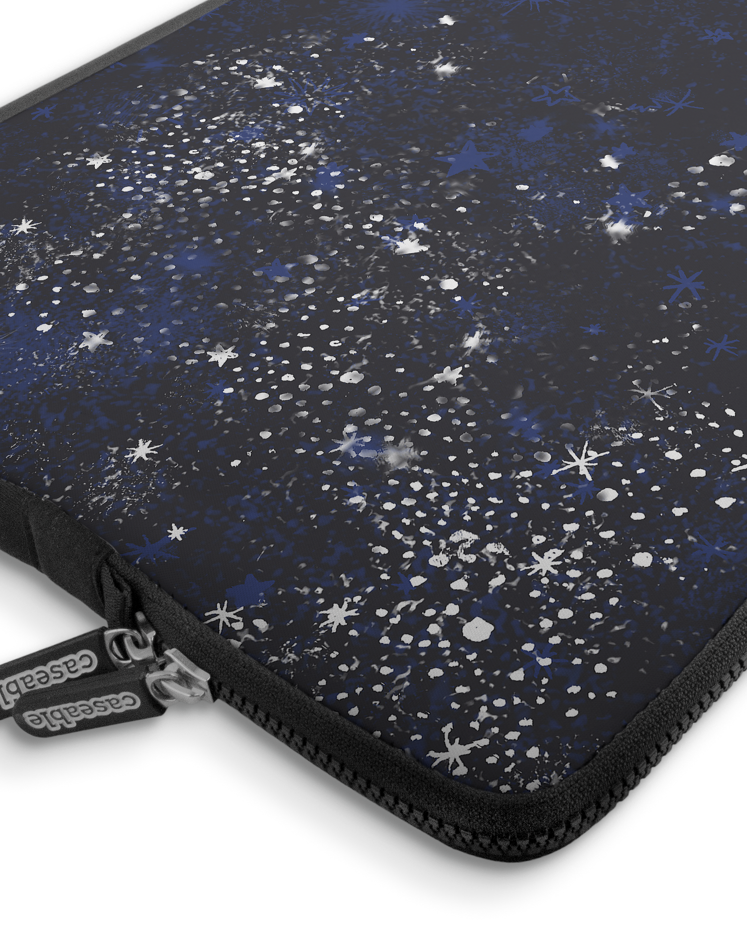 Starry Night Sky Premium Laptop Bag 17 inch with device inside