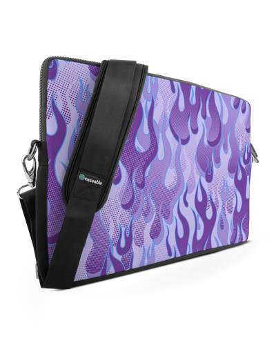 Purple Flames Premium Laptop Bag 17 inch