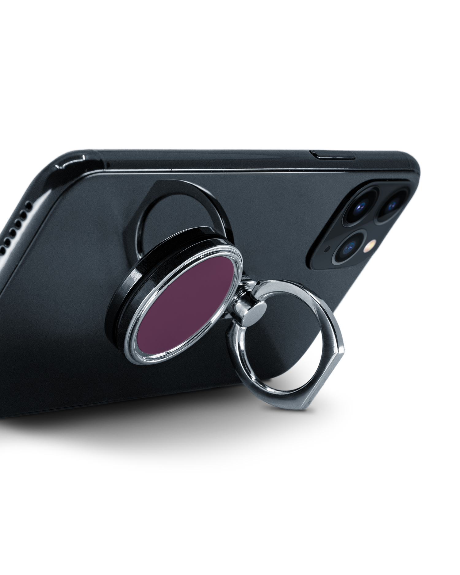 PLUM Ring Holder attached to a smartphone