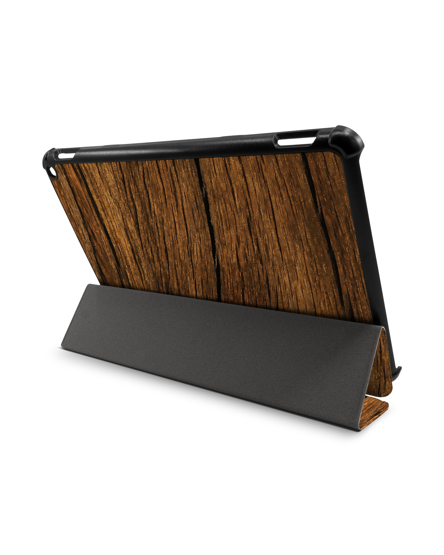 Wood Tablet Smart Case for Amazon Fire HD 10 (2021): Used as Stand