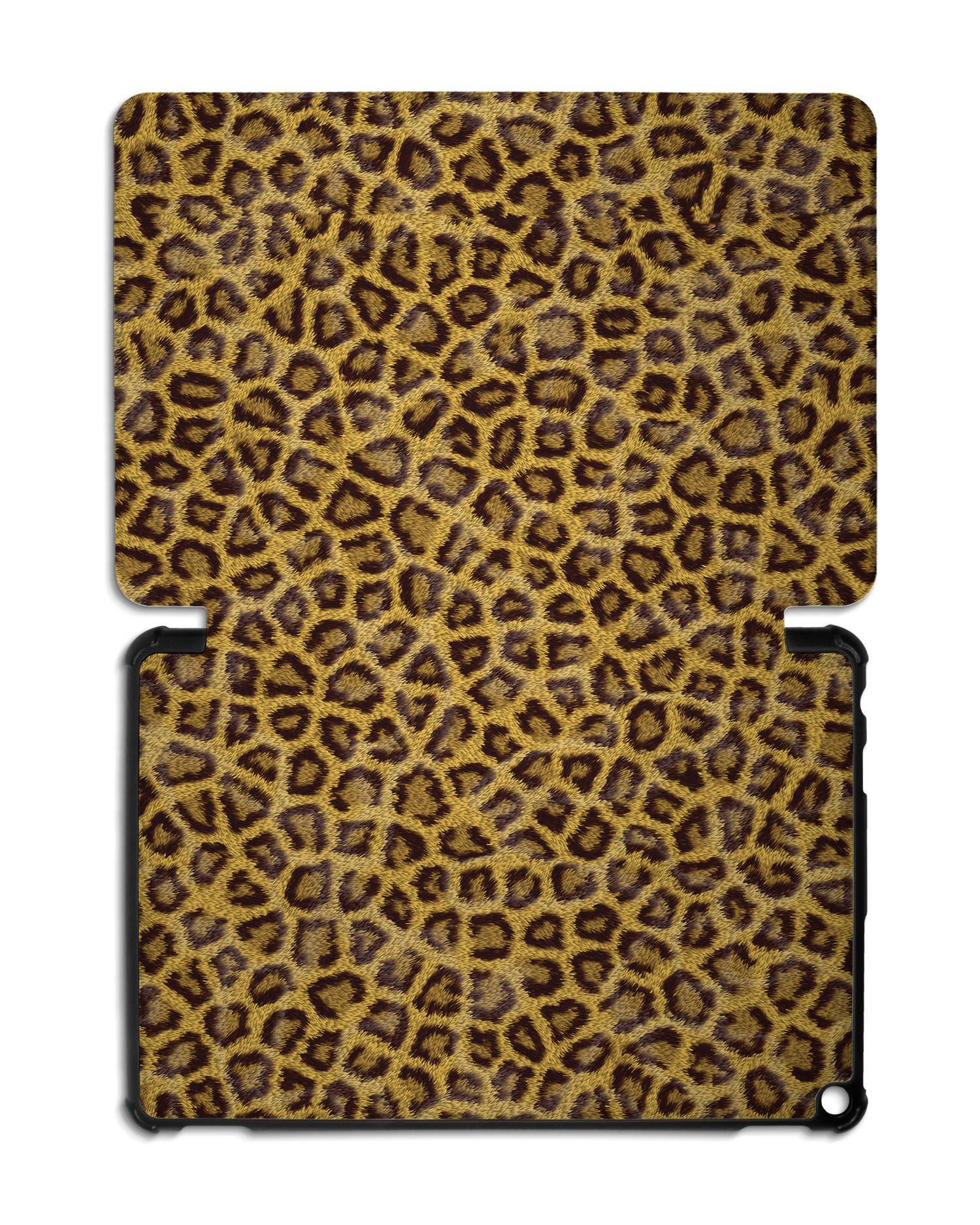 Leopard Skin Tablet Smart Case for Amazon Fire HD 10 (2021): Opened