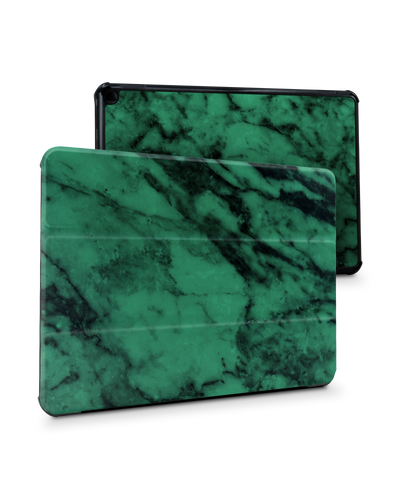 Green Marble Tablet Smart Case for Amazon Fire HD 10 (2021): Front View