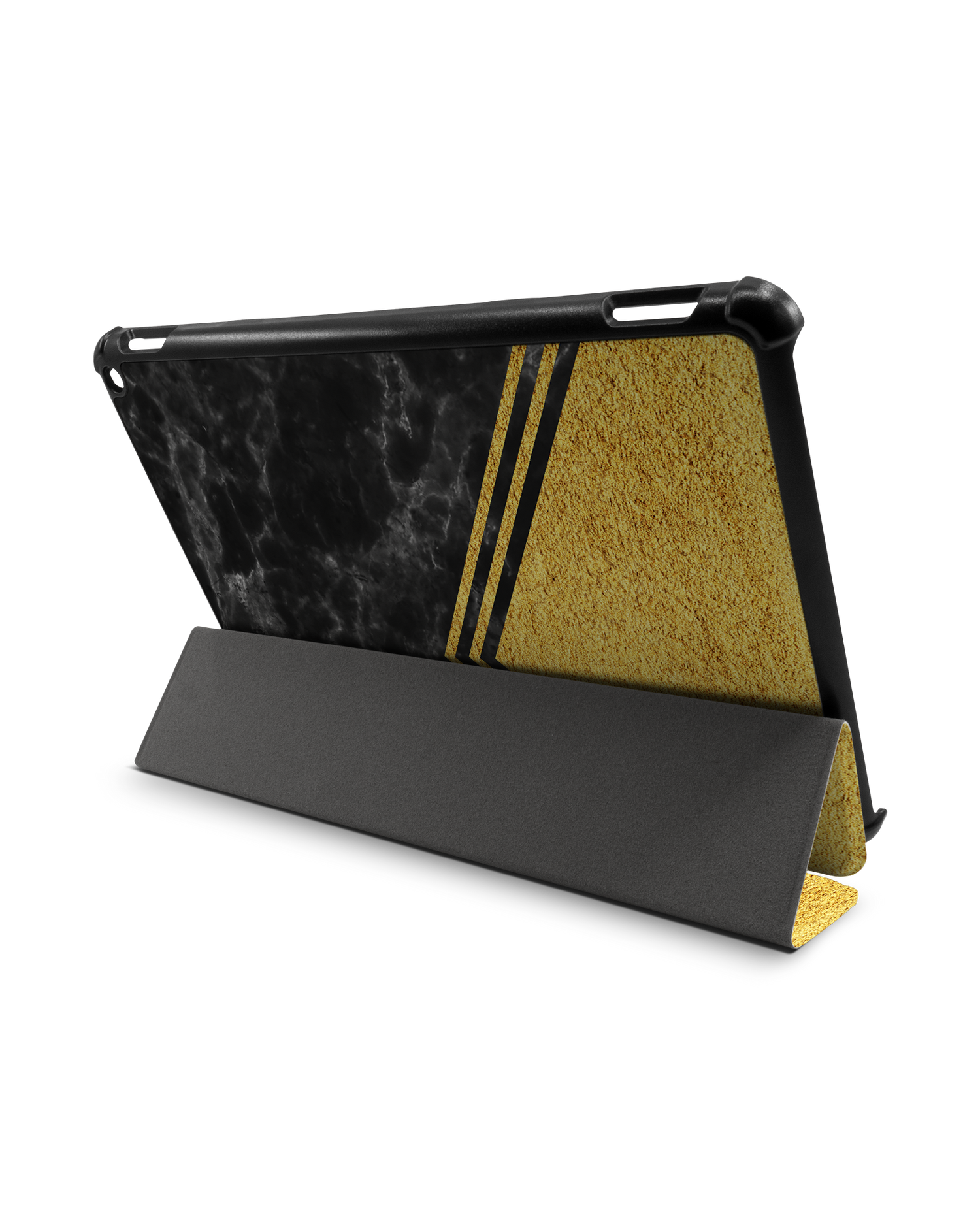 Gold Marble Tablet Smart Case for Amazon Fire HD 10 (2021): Used as Stand