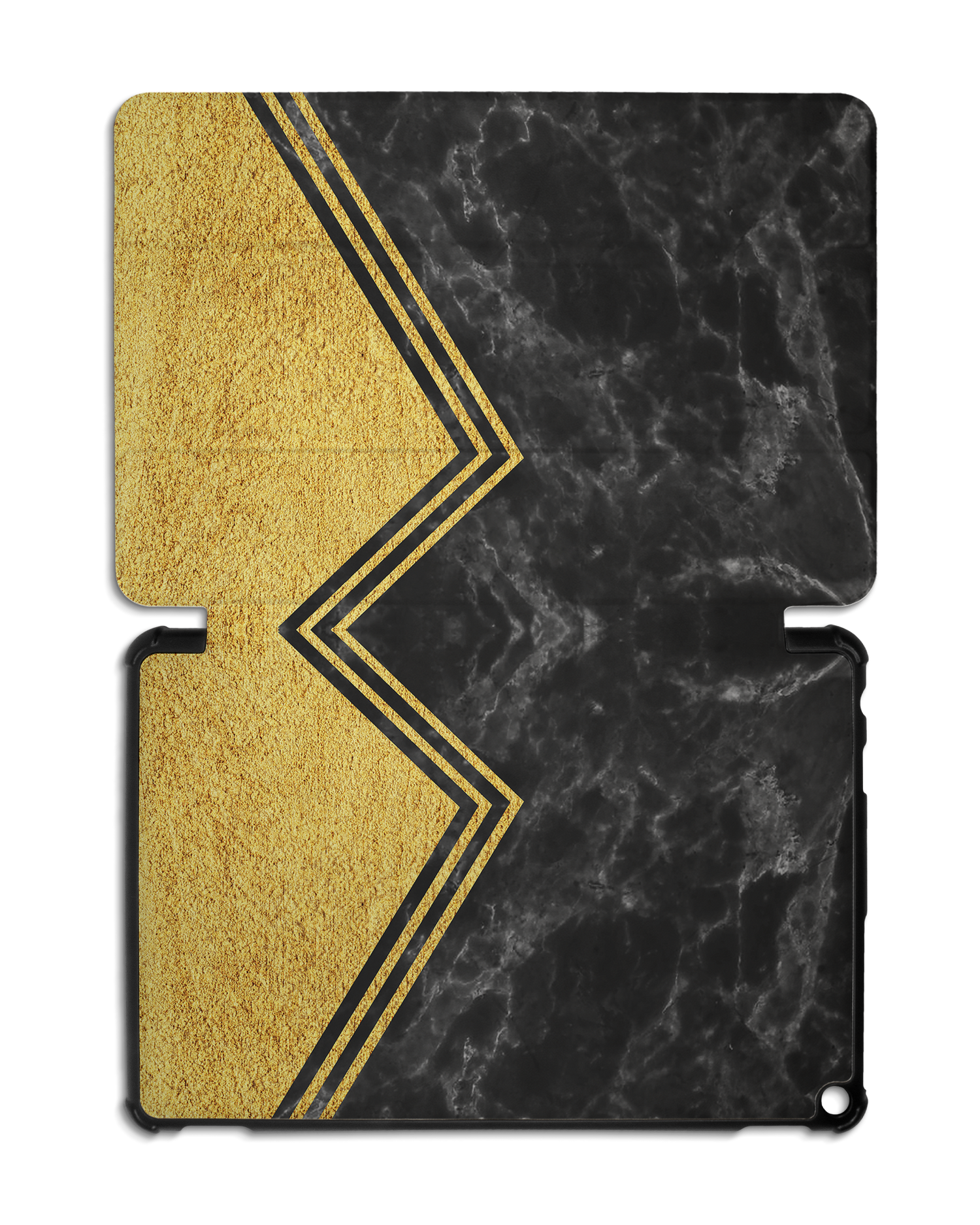 Gold Marble Tablet Smart Case for Amazon Fire HD 10 (2021): Opened