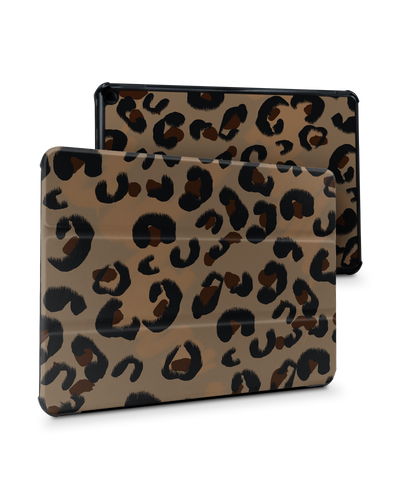 Leopard Repeat Tablet Smart Case for Amazon Fire HD 10 (2021): Front View