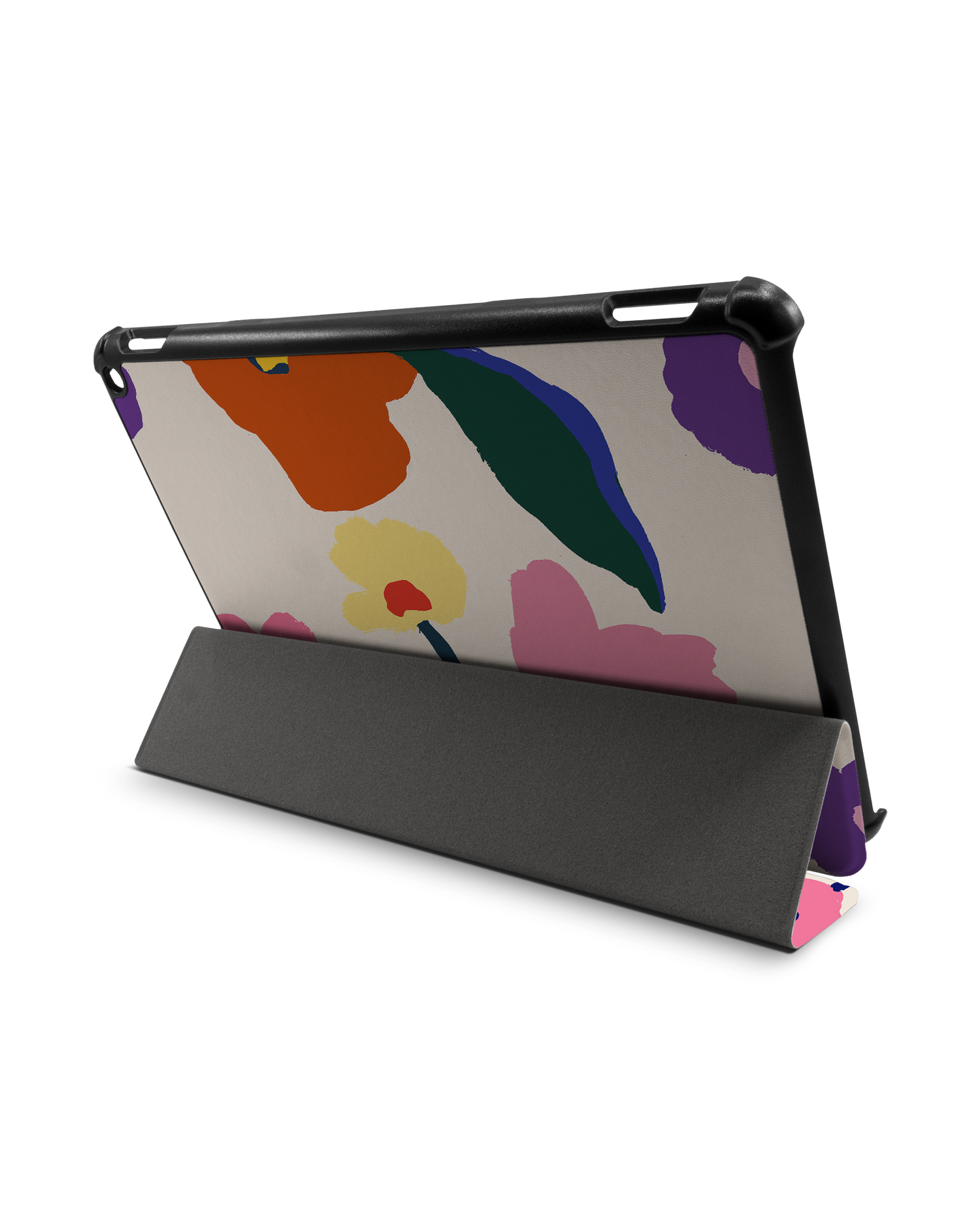 Handpainted Blooms Tablet Smart Case for Amazon Fire HD 10 (2021): Used as Stand