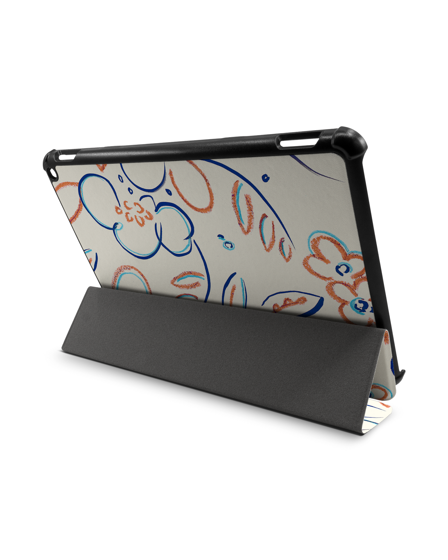 Bloom Doodles Tablet Smart Case for Amazon Fire HD 10 (2021): Used as Stand