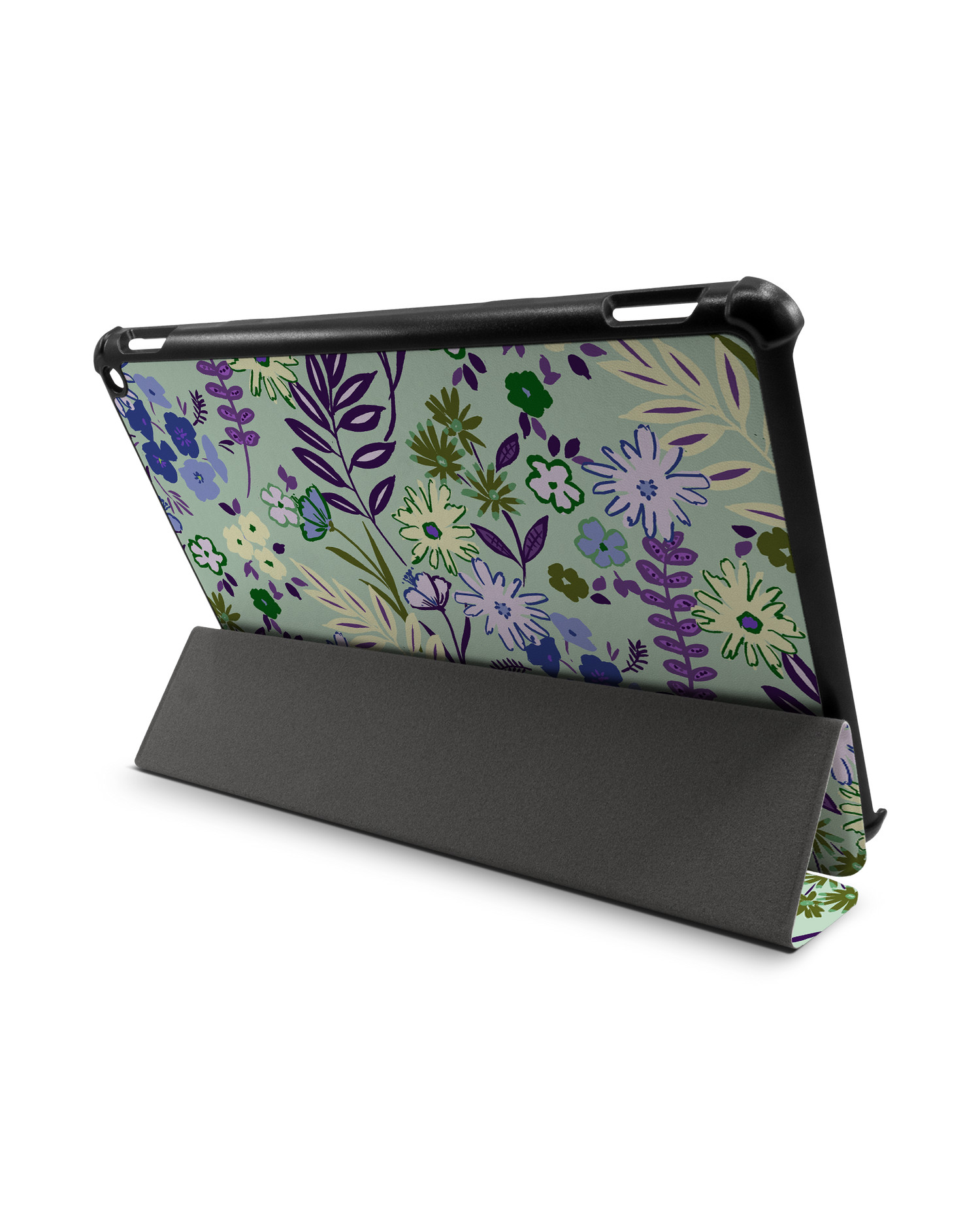 Pretty Purple Flowers Tablet Smart Case for Amazon Fire HD 10 (2021): Used as Stand