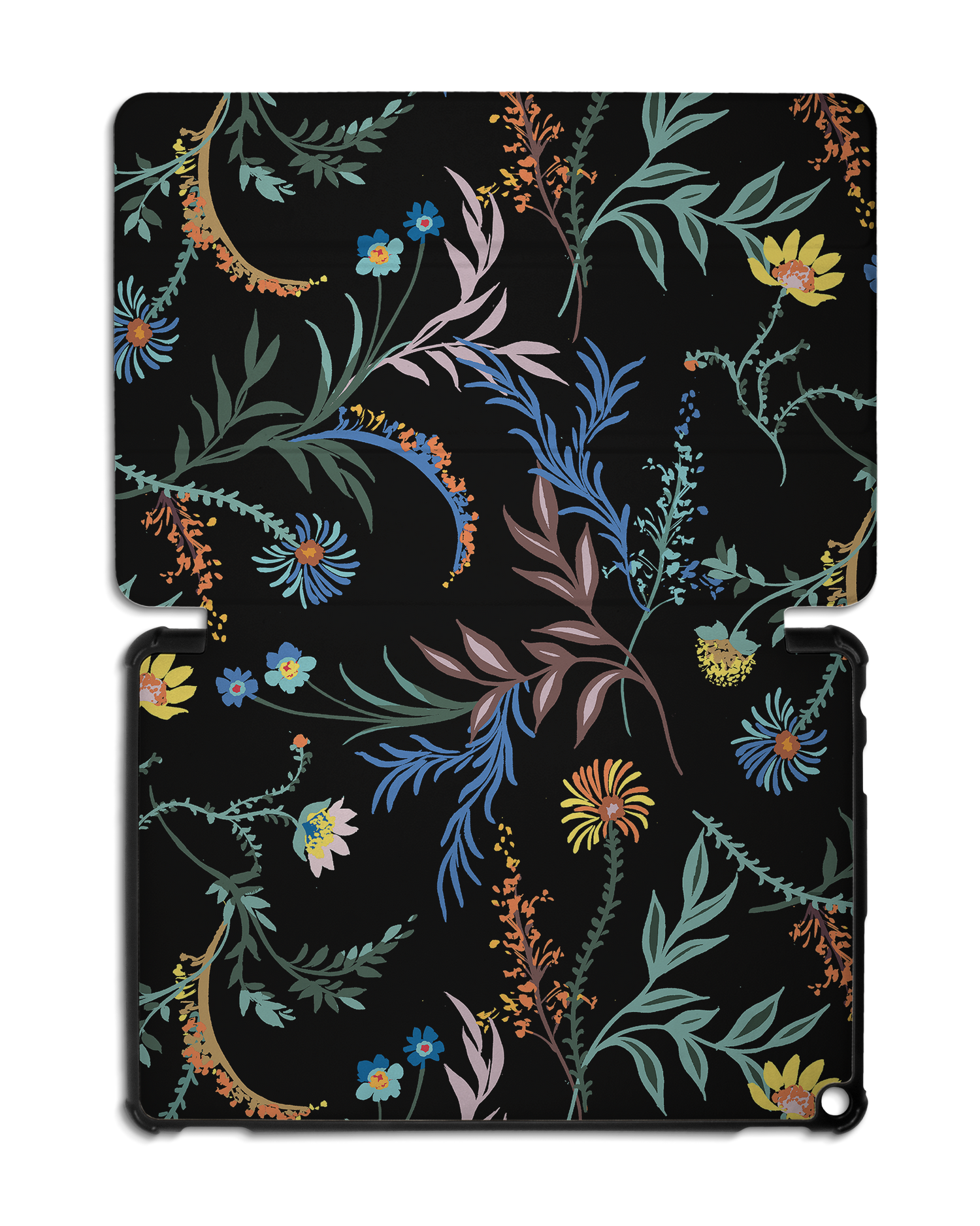 Woodland Spring Floral Tablet Smart Case for Amazon Fire HD 10 (2021): Opened
