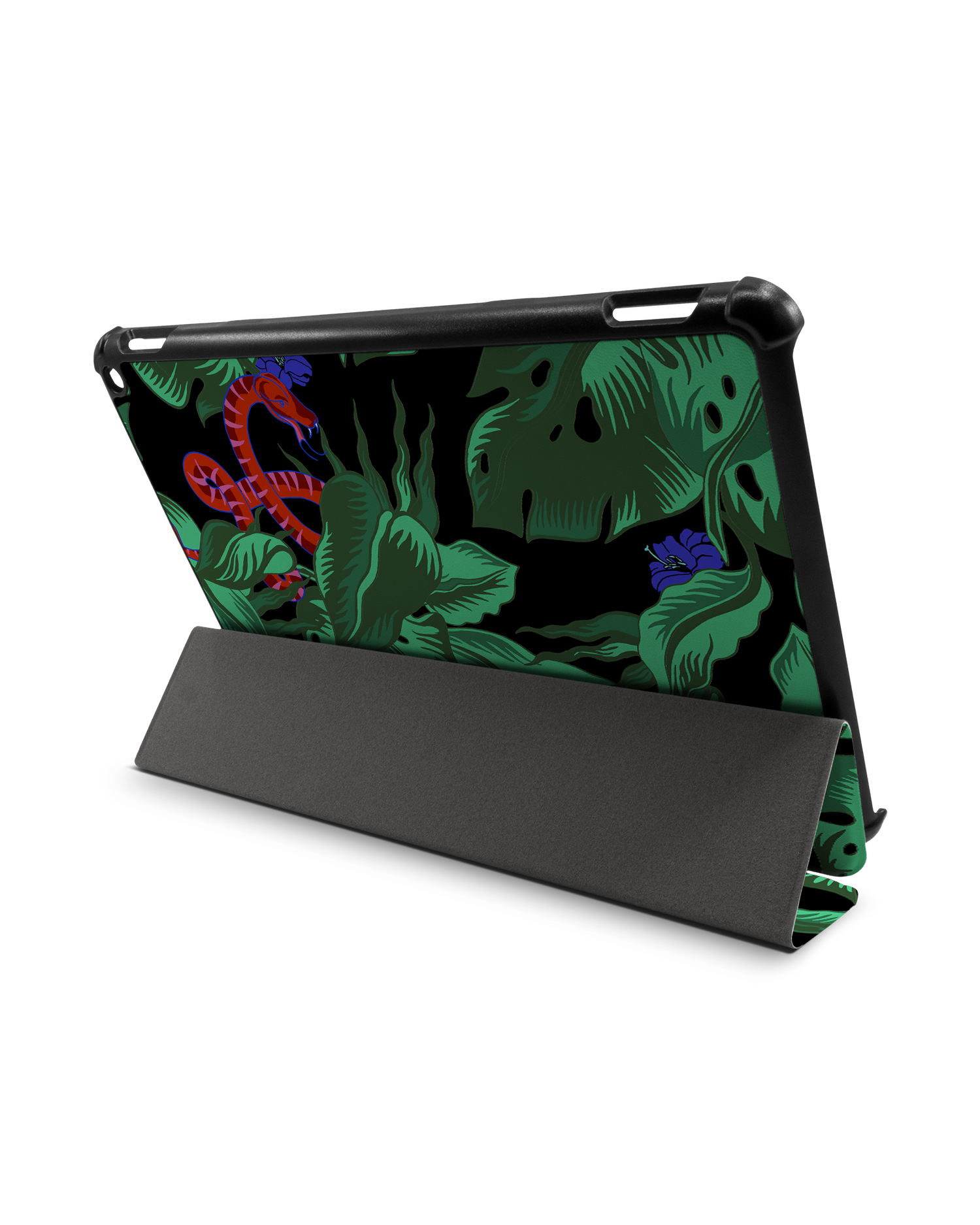 Tropical Snakes Tablet Smart Case for Amazon Fire HD 10 (2021): Used as Stand