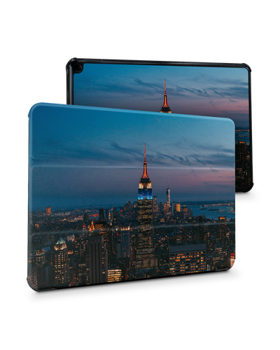 New York At Dusk Tablet Smart Case for Amazon Fire HD 10 (2021): Front View