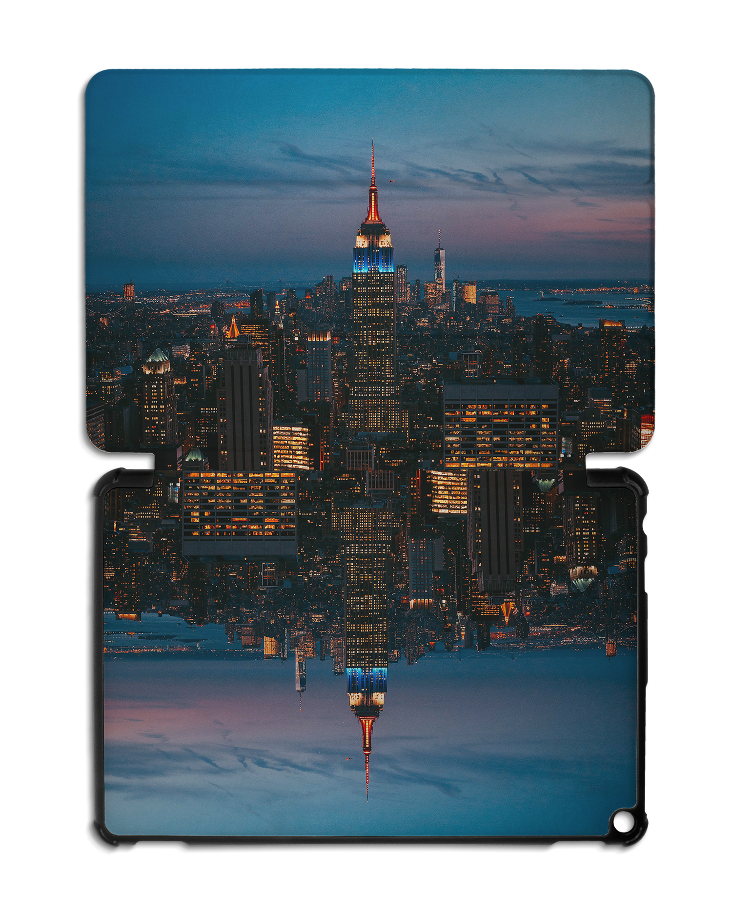 New York At Dusk Tablet Smart Case for Amazon Fire HD 10 (2021): Opened