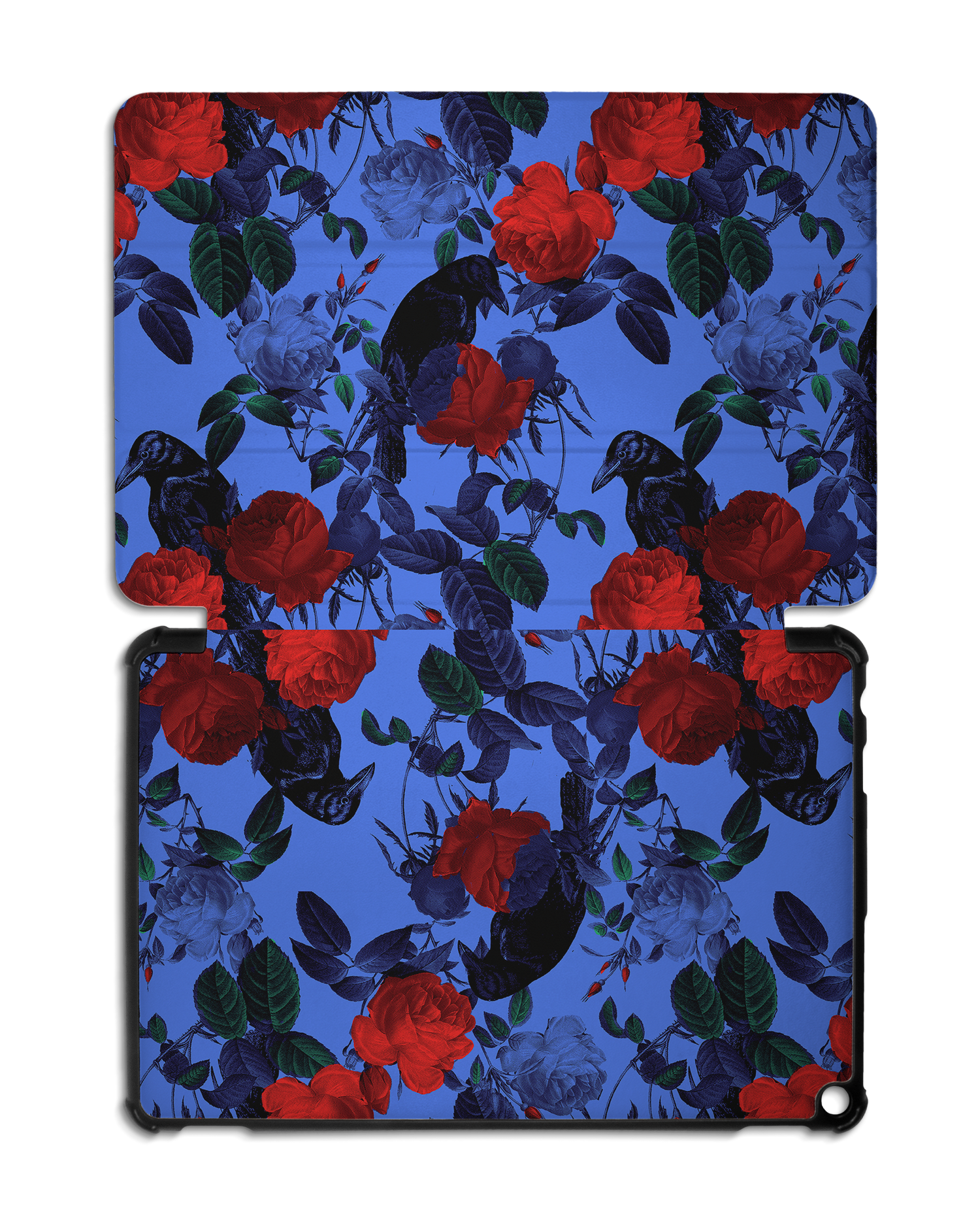 Roses And Ravens Tablet Smart Case for Amazon Fire HD 10 (2021): Opened