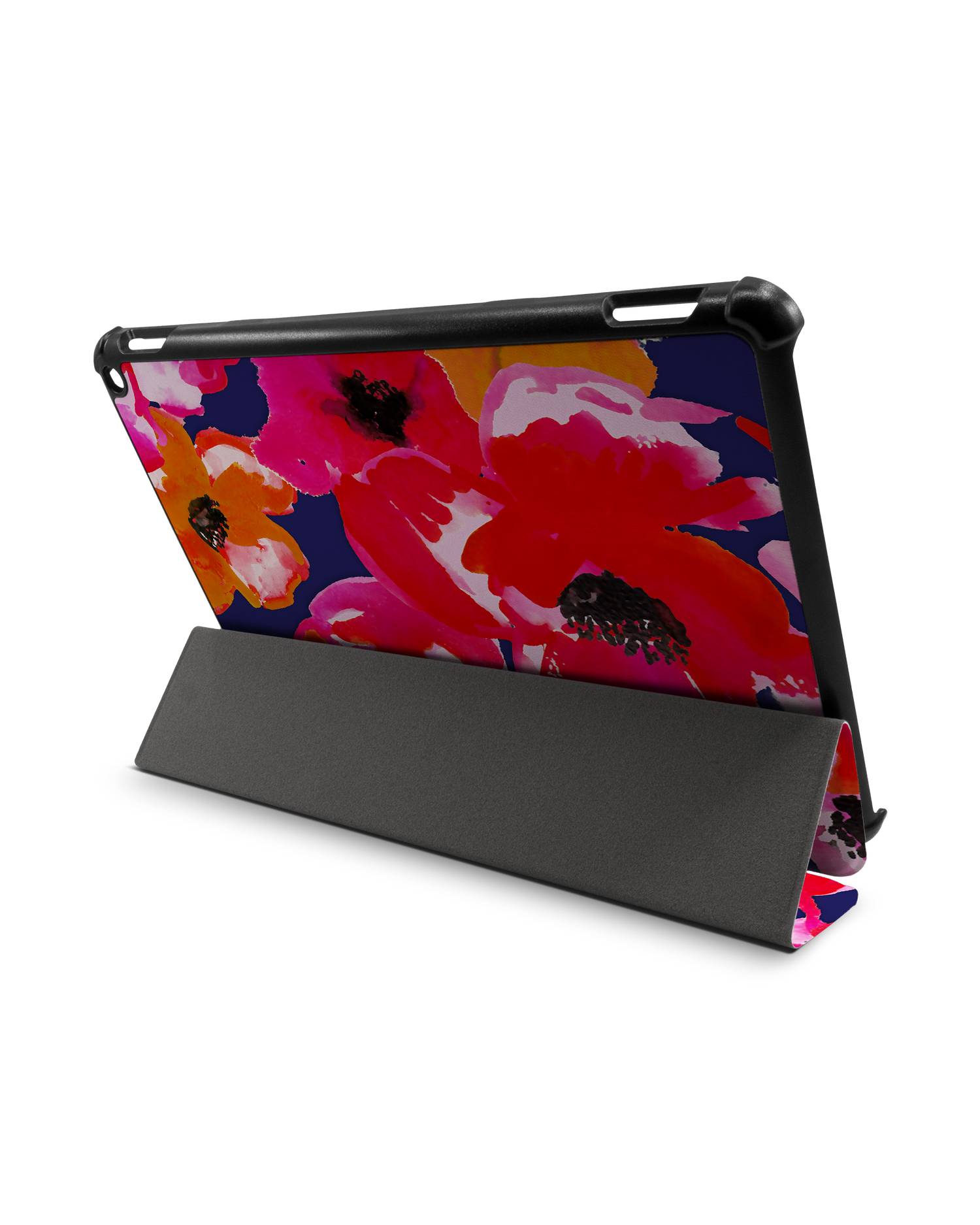 Painted Poppies Tablet Smart Case for Amazon Fire HD 10 (2021): Used as Stand