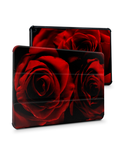 Red Roses Tablet Smart Case for Amazon Fire HD 10 (2021): Front View