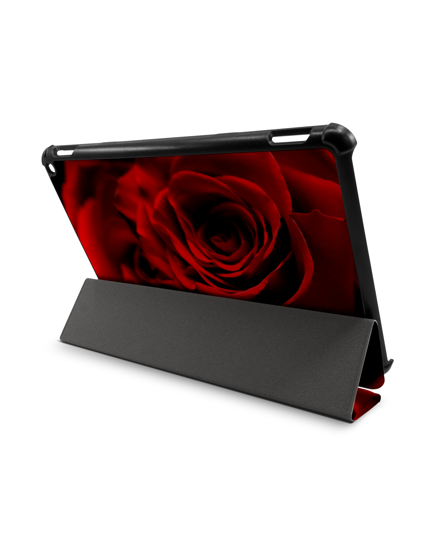Red Roses Tablet Smart Case for Amazon Fire HD 10 (2021): Used as Stand