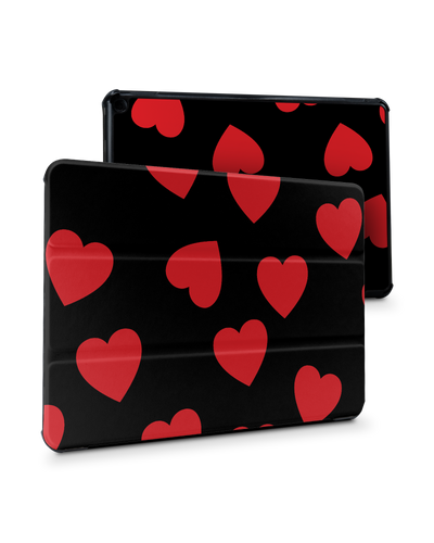 Repeating Hearts Tablet Smart Case for Amazon Fire HD 10 (2021): Front View