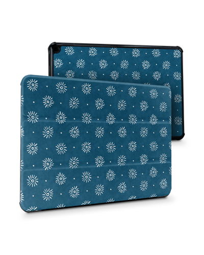 Indigo Sun Pattern Tablet Smart Case for Amazon Fire HD 10 (2021): Front View