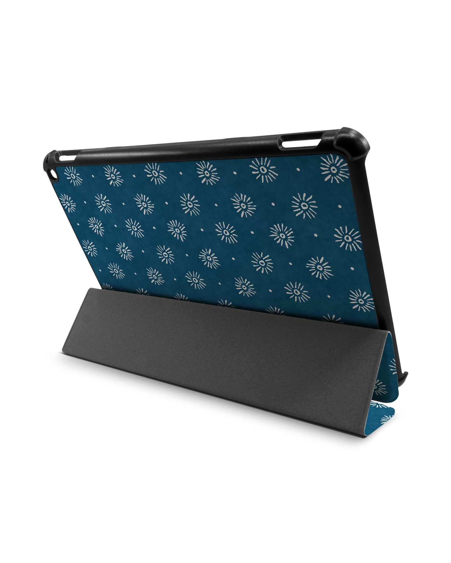 Indigo Sun Pattern Tablet Smart Case for Amazon Fire HD 10 (2021): Used as Stand