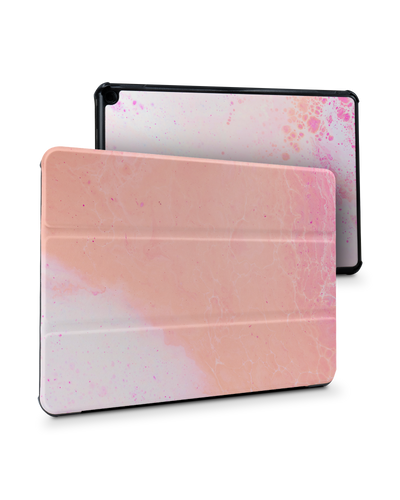 Peaches & Cream Marble Tablet Smart Case for Amazon Fire HD 10 (2021): Front View