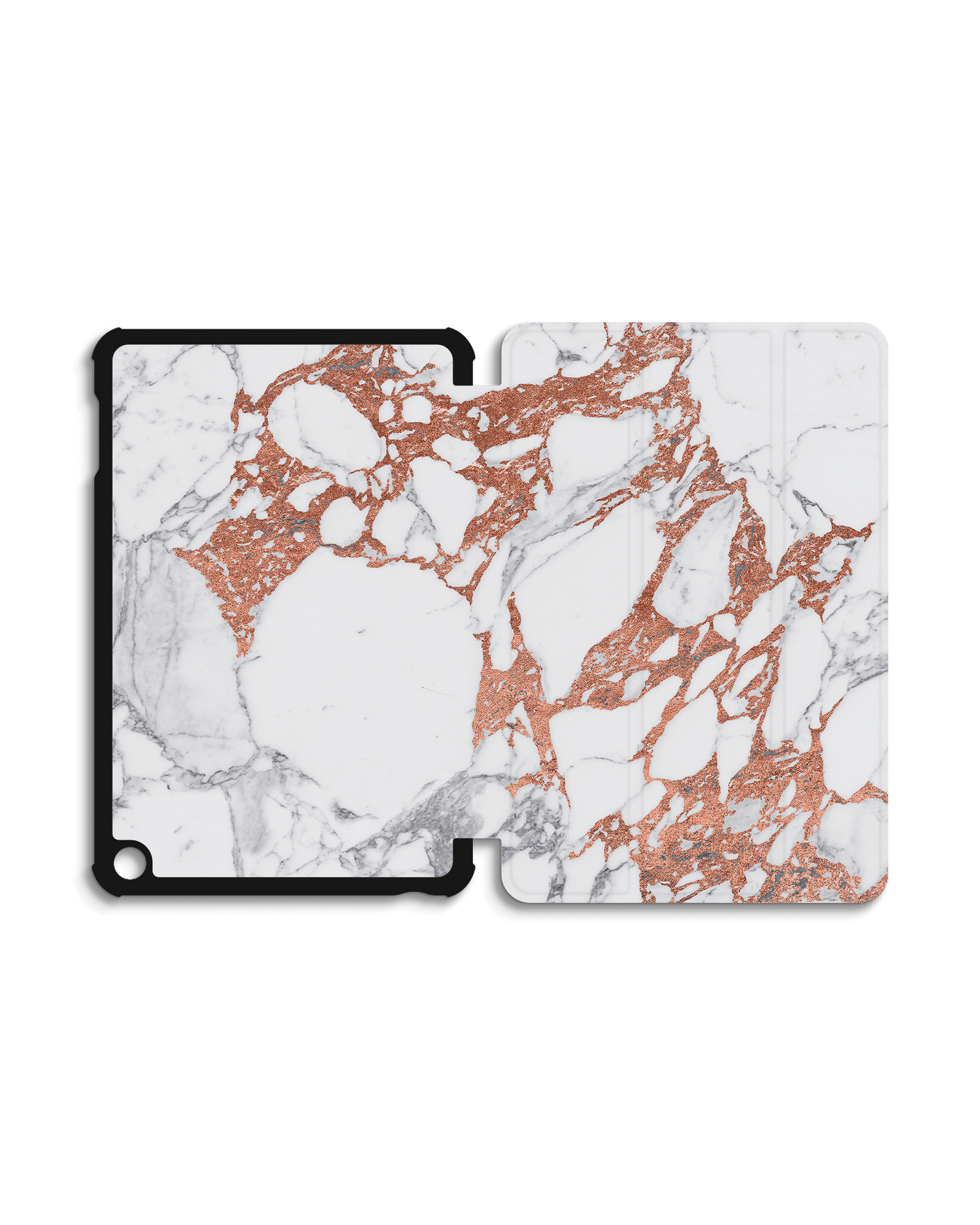 Marble Mix Tablet Smart Case for Amazon Fire 7 (2022): Opened