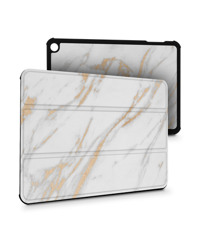 Gold Marble Elegance Tablet Smart Case for Amazon Fire 7 (2022)