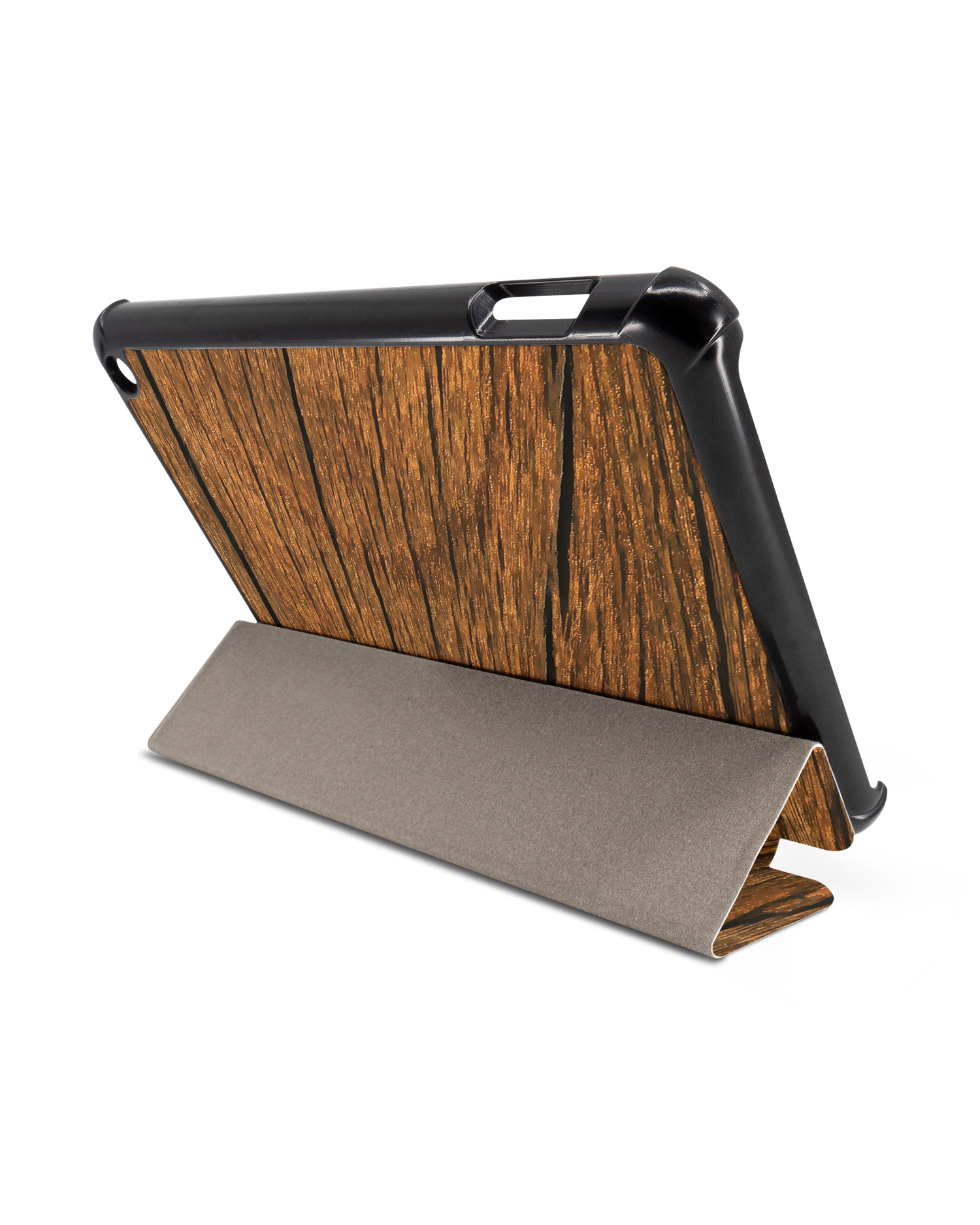 Wood Tablet Smart Case for Amazon Fire 7 (2022): Used as Stand