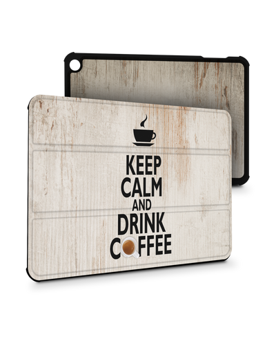 Drink Coffee Tablet Smart Case for Amazon Fire 7 (2022)