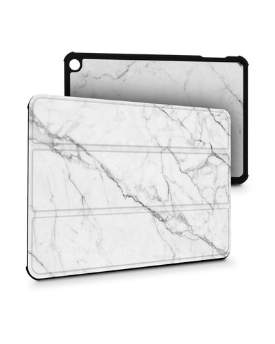 White Marble Tablet Smart Case for Amazon Fire 7 (2022)