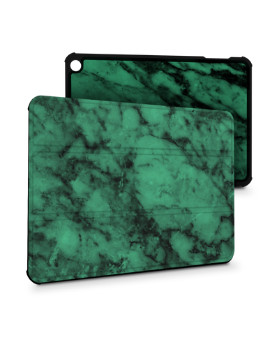 Green Marble Tablet Smart Case for Amazon Fire 7 (2022)